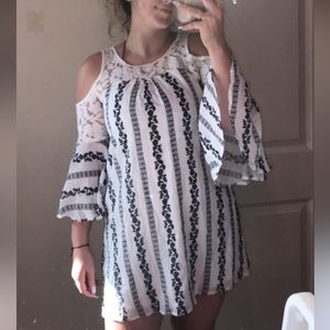 Off the shoulder/ open shoulder dress
